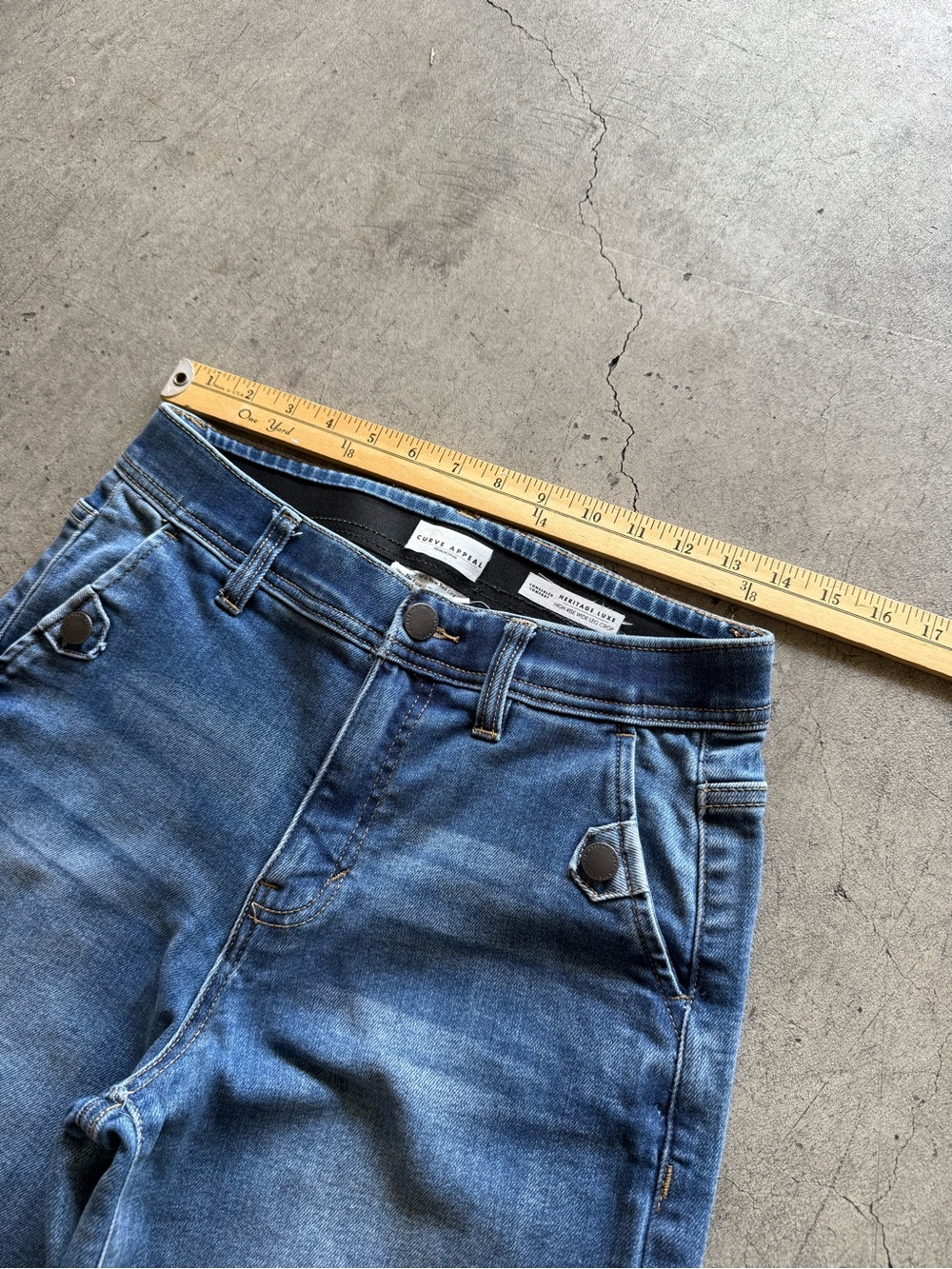 Curve Appeal - The French Riviera Jean - Blue Women's Jeans - 6/28 - Picture 5 of 6